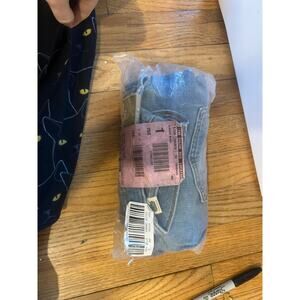 Madewell high rise distressed slim crop boy jeans in light wash size 23